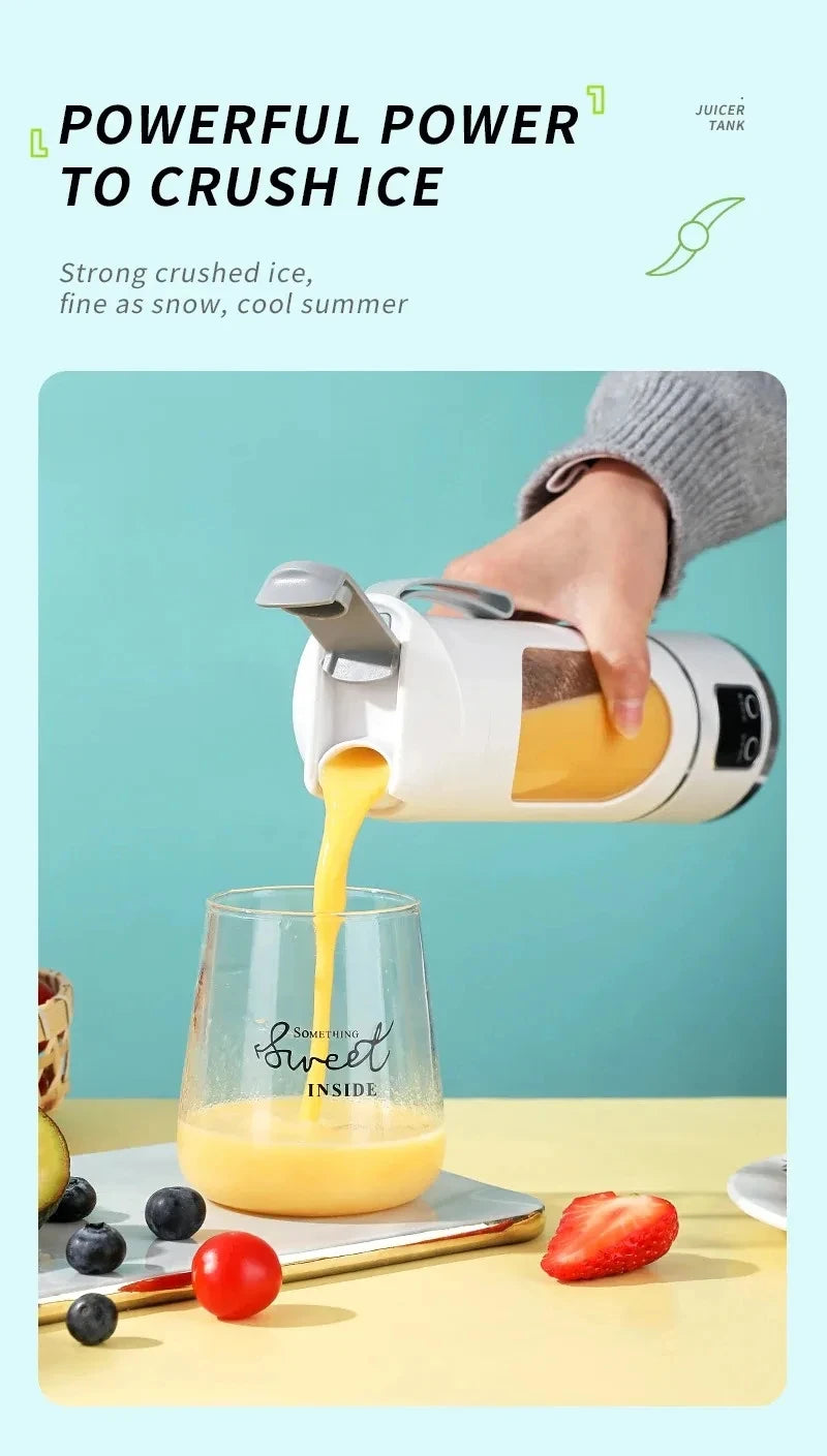 Kitchenora™ Ultra-Mix: Smart Portable Blender