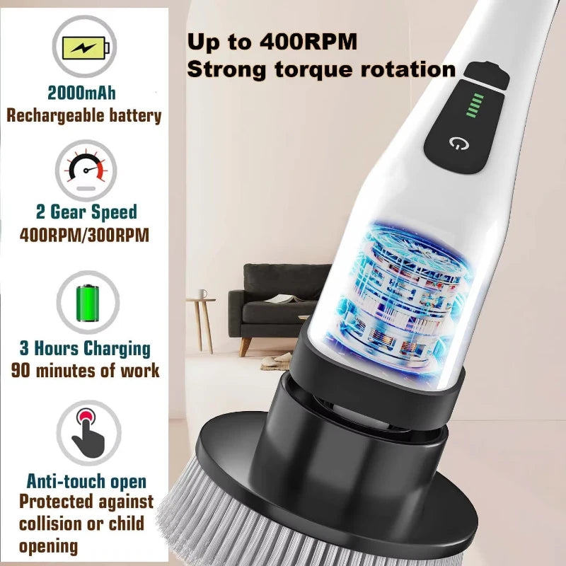 Kitchenora™ 9-in-1 Power Scrub: The All-In-One Cleaning Solution