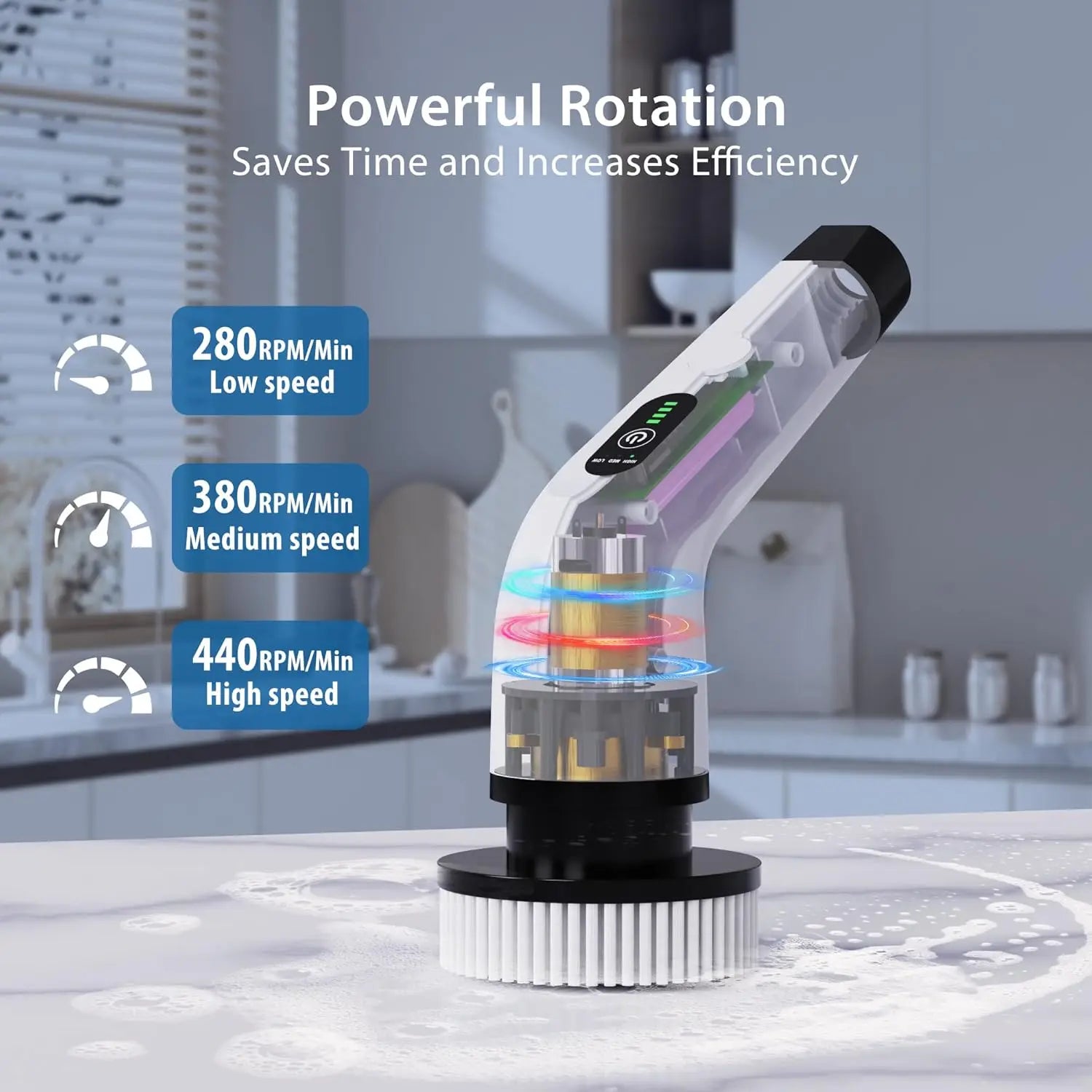 Kitchenora™ 9-in-1 Power Scrub: The All-In-One Cleaning Solution